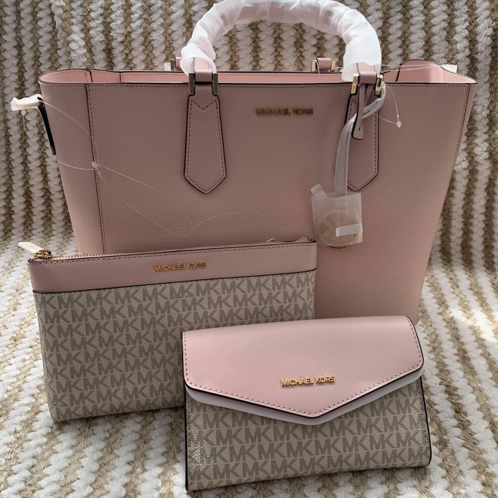 BNWT MICHAEL KORS KIMBERLY 3-IN-1 TOTE